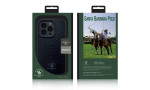 Santa Barbara Polo Racquet Club iPhone 13 Pro Max Knight Deri Kapak - Siyah