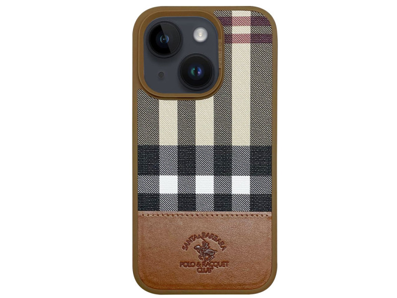 Santa Barbara Polo Racquet Club iPhone 14 Cyril Magsafe Kapak - Kahverengi