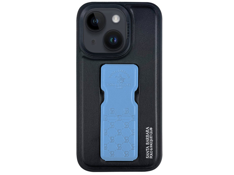 Santa Barbara Polo Racquet Club iPhone 14 Parker Stand Kapak - Mavi