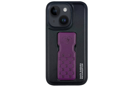Santa Barbara Polo Racquet Club iPhone 14 Parker Stand Kapak - Mor