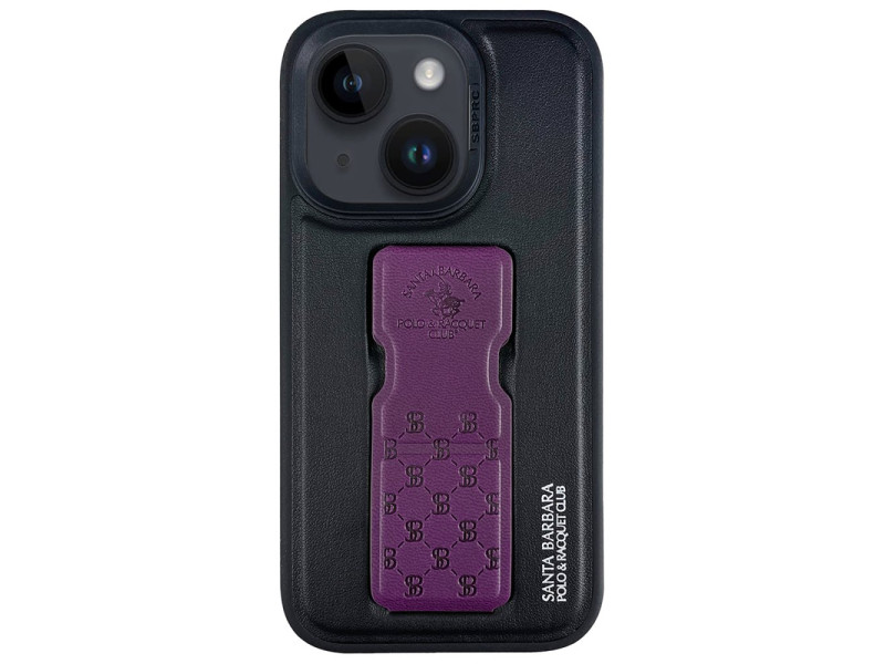 Santa Barbara Polo Racquet Club iPhone 14 Parker Stand Kapak - Mor