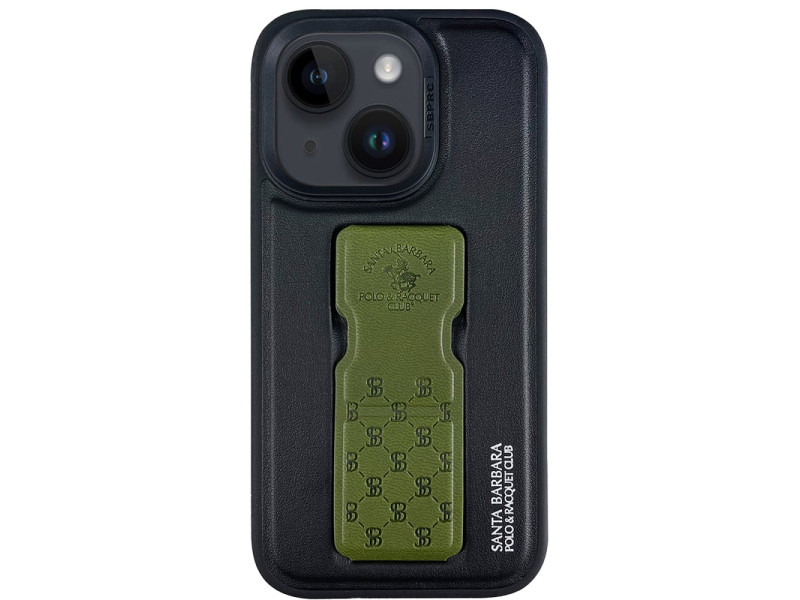 Santa Barbara Polo Racquet Club iPhone 14 Parker Stand Kapak - Yeşil