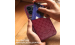 Santa Barbara Polo Racquet Club iPhone 14 Plaid Kartvizitli Kapak - Kırmızı