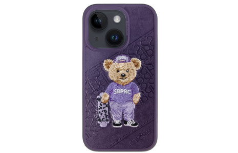 Santa Barbara Polo Racquet Club iPhone 14 Plus Crete Deri Kapak - Mor