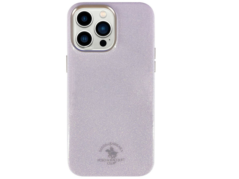 Santa Barbara Polo Racquet Club iPhone 14 Pro Max Aurora Simli Kapak - Pembe