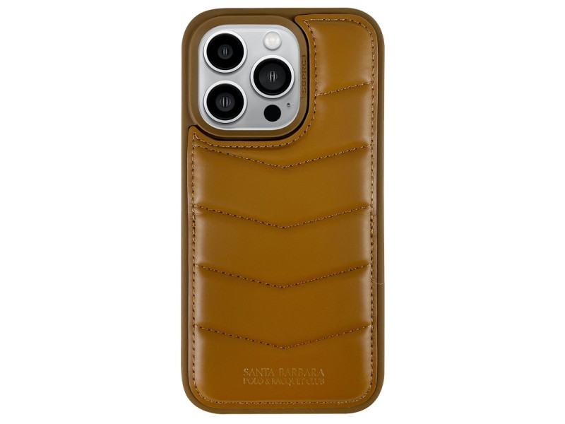 Santa Barbara Polo Racquet Club iPhone 14 Pro Max Clyde Stand Kapak - Kahverengi