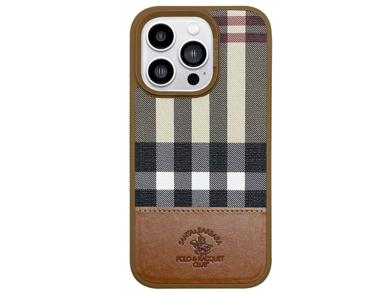 Santa Barbara Polo Racquet Club iPhone 14 Pro Max Cyril Magsafe Kapak - Kahverengi