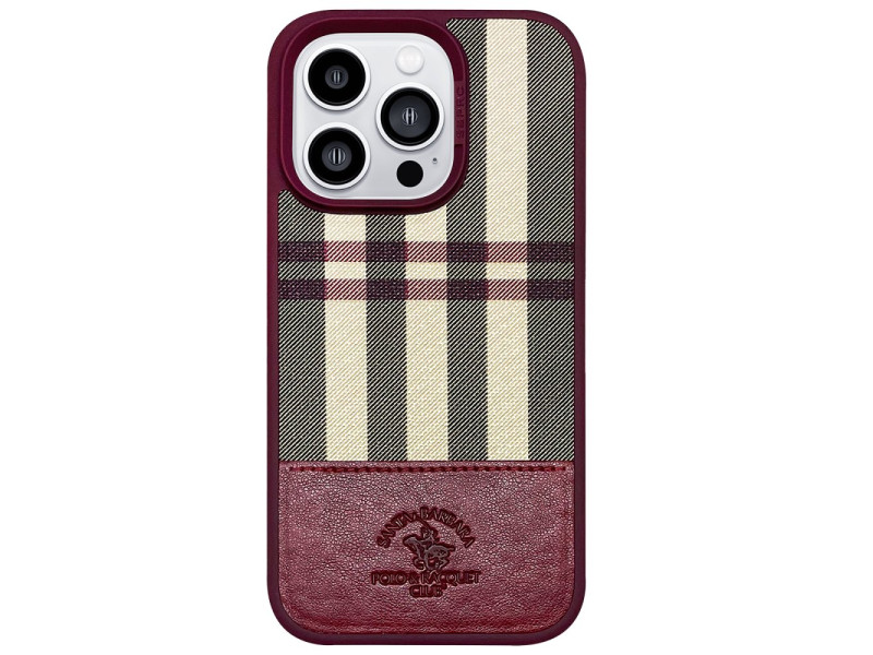 Santa Barbara Polo Racquet Club iPhone 14 Pro Max Cyril Magsafe Kapak - Kırmızı
