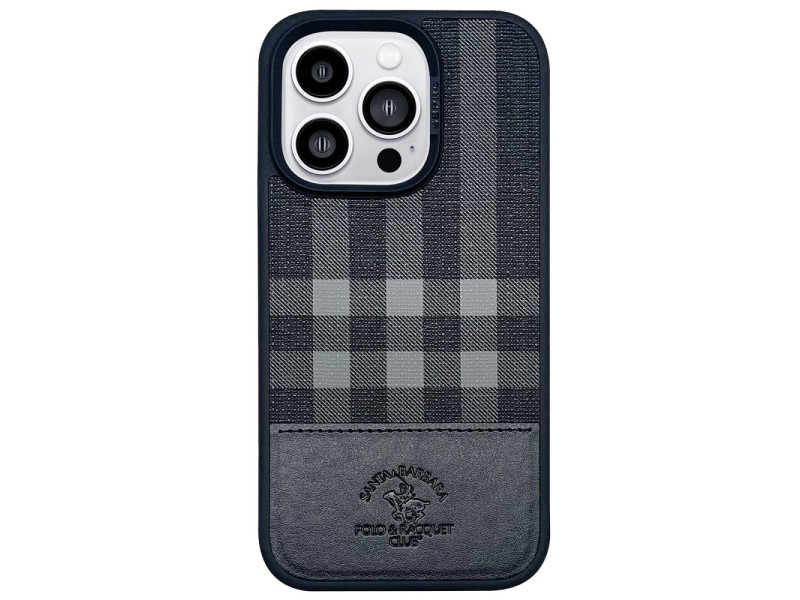 Santa Barbara Polo Racquet Club iPhone 14 Pro Max Cyril Magsafe Kapak - Siyah