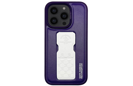 Santa Barbara Polo Racquet Club iPhone 14 Pro Max Parker Stand Kapak - Beyaz
