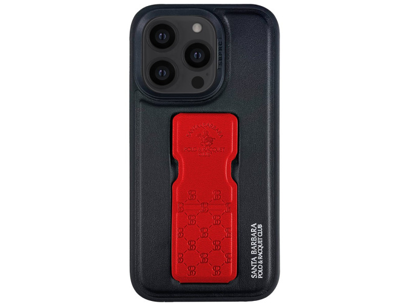 Santa Barbara Polo Racquet Club iPhone 14 Pro Max Parker Stand Kapak - Kırmızı