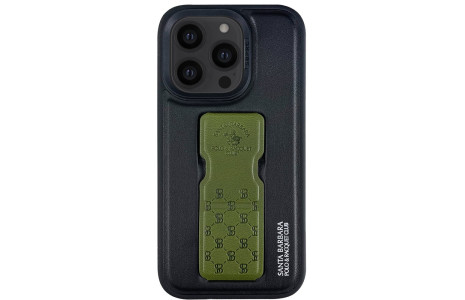 Santa Barbara Polo Racquet Club iPhone 14 Pro Max Parker Stand Kapak - Yeşil