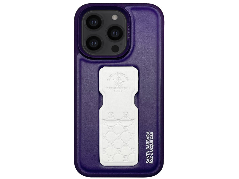 Santa Barbara Polo Racquet Club iPhone 14 Pro Parker Stand Kapak - Beyaz
