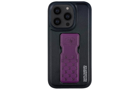 Santa Barbara Polo Racquet Club iPhone 14 Pro Parker Stand Kapak - Mor