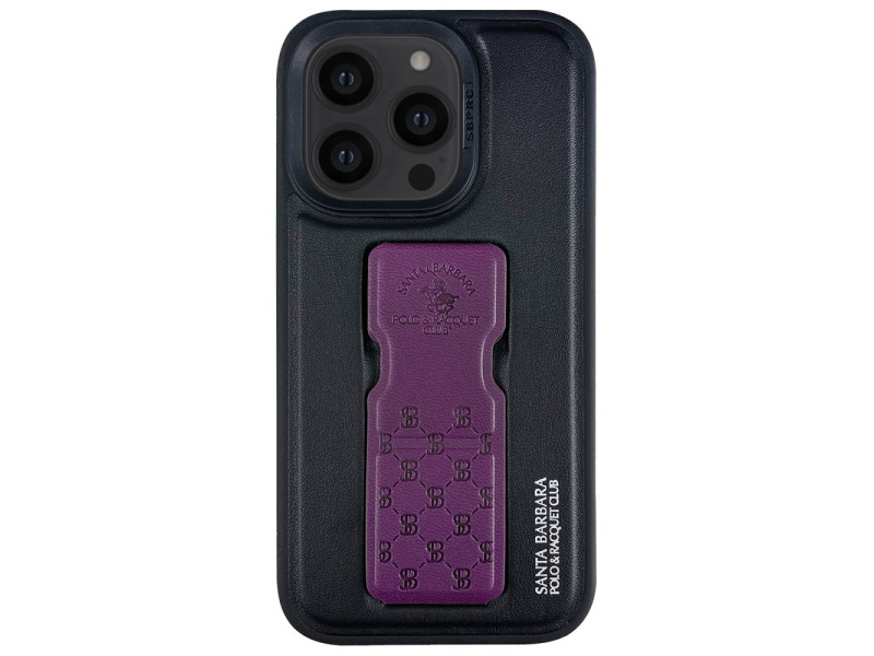 Santa Barbara Polo Racquet Club iPhone 14 Pro Parker Stand Kapak - Mor