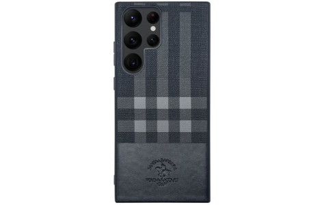 Santa Barbara Polo Racquet Club Samsung Galaxy S23 Ultra Plaid Kapak - Siyah
