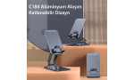 Yesido C184 Ayarlanabilir 360 Derece Masaüstü Telefon Standı - Siyah