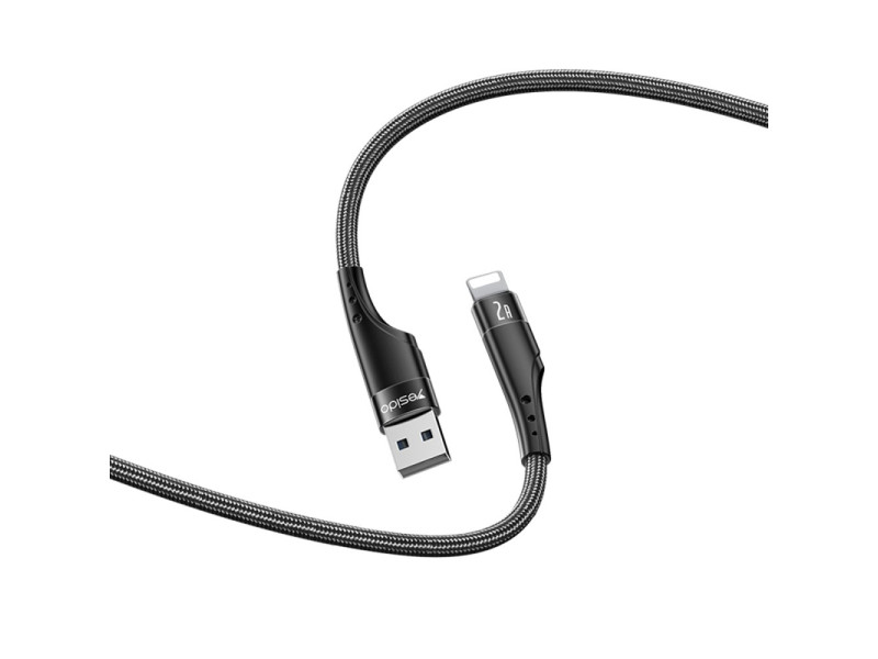 Yesido CA109 3M 2A Usb to Lightning Hızlı Şarj Kablosu - Siyah