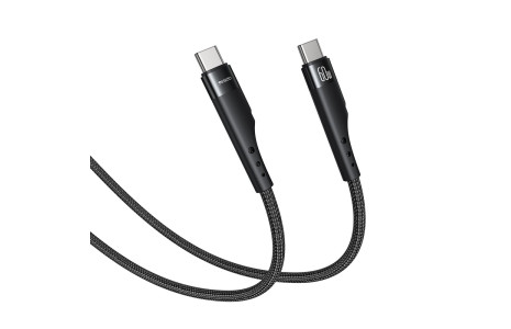 Yesido CA116 3M 60W Hasırlı Type-C to Type-C PD Hızlı Şarj Kablosu - Siyah