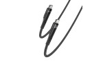 Yesido CA116 3M 60W Hasırlı Type-C to Type-C PD Hızlı Şarj Kablosu - Siyah