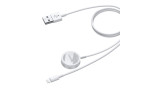 Yesido CA70 2in1 1.5M 2W Apple Watch Şarjı ve 2.4A Lightning Hızlı Şarj Kablosu - Beyaz