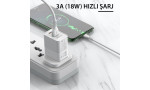 Yesido CA71 1M 2A Usb to Type-C Hızlı Şarj Kablosu - Beyaz
