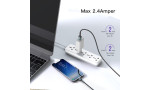Yesido CA74 1.2M 2.4A Hasırlı Usb to Type-C Hızlı Şarj Kablosu - Siyah