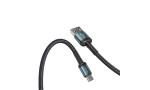 Yesido CA74 1.2M 2.4A Hasırlı Usb to Type-C Hızlı Şarj Kablosu - Siyah
