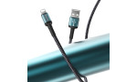 Yesido CA74 1.2M 2.4A Hasırlı Usb to Lightning Hızlı Şarj Kablosu - Siyah