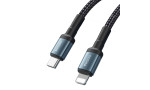 Yesido CA77 2M 20W Hasırlı Type-C to Lightning PD Hızlı Şarj Kablosu - Siyah