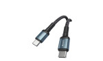 Yesido CA78 1.2M 60W Hasırlı Type-C to Type-C PD Hızlı Şarj Kablosu - Siyah