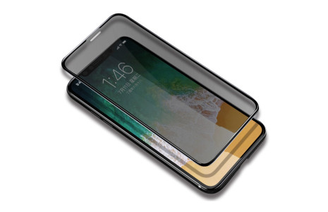 Yesido iPhone 12 5D Hayalet Cam Ekran Koruyucu - Siyah
