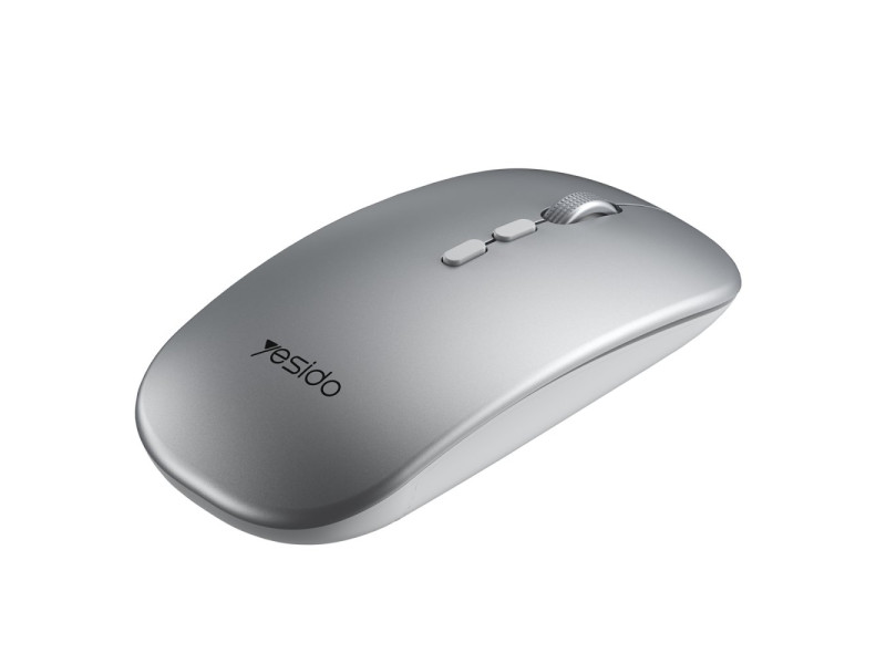 Yesido KB15 2.4G Ergonomik Kablosuz Mouse - Gümüş