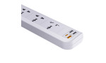 Yesido MC18 8in1 3 Adet Usb 1 Adet Type-C ve 4 Adet Priz Dönüştürücü 2M - Beyaz