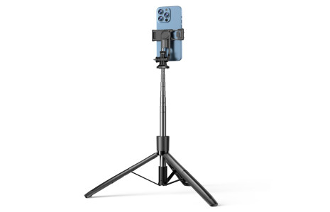 Yesido SF13 360 Derece Bluetooth Kontrollü 158cm Selfie Çubuğu - Siyah