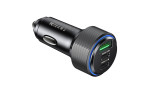 Yesido Y50 2 Adet 30W PD Type-C ve 18W Usb Araç Şarj - Siyah