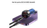 Yesido Y51 2 Adet 18W Usb Araç Şarj - Siyah