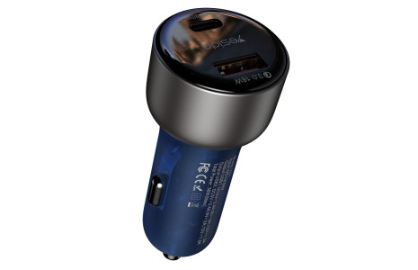 Yesido Y52 30W PD Type-C ve 18W Usb Araç Şarj - Siyah