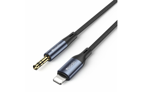 Yesido YAU35 Lightning to Aux Kablo 1M - Siyah