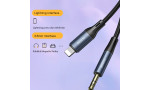 Yesido YAU35 Lightning to Aux Kablo 1M - Siyah
