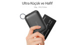 Yesido YP18 10.000 mAh USB3.0 PD Hızlı Şarj Powerbank - Siyah