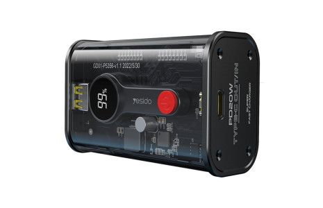 Yesido YP35 10.000 mAh USB3.0 PD Hızlı Şarj Powerbank - Şeffaf