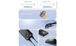 Yesido YP41 20.000 mAh Dijital Göstergeli USB3.0 PD Hızlı Şarj Powerbank - Siyah
