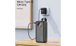 Yesido YP43 40.000 mAh Dijital Göstergeli USB3.0 PD Hızlı Şarj Powerbank - Siyah