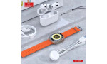 Earldom SW9 Akıllı Saat ve Airpods Kulaklık Set - Turuncu