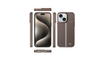 HDD iPhone 15 Kılıf HBC-155 Lizbon Kapak - Gri