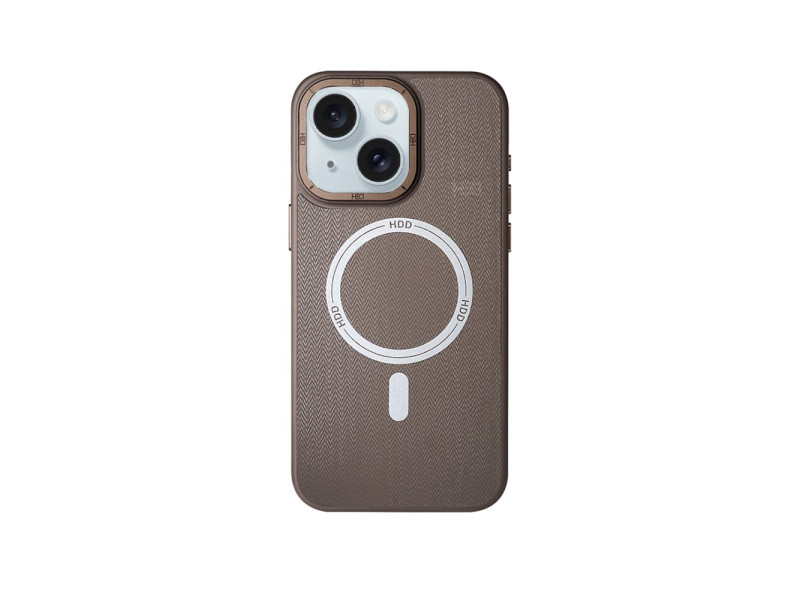 HDD iPhone 15 Kılıf HBC-157 Granada Magneticsafe Kapak - Gri