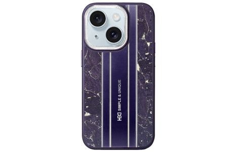 HDD iPhone 15 Kılıf HBC-188 Astra Kapak - Derin Mor