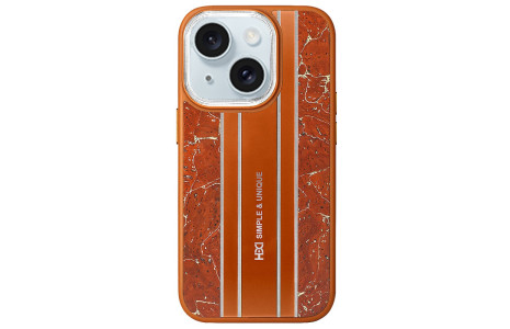 HDD iPhone 15 Kılıf HBC-188 Astra Kapak - Kahverengi