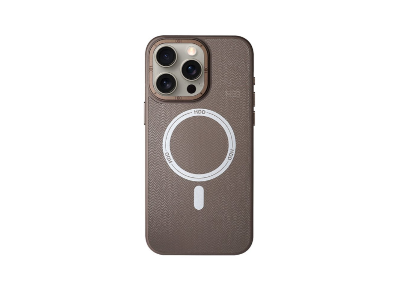 HDD iPhone 15 Pro Kılıf HBC-157 Granada Magneticsafe Kapak - Gri